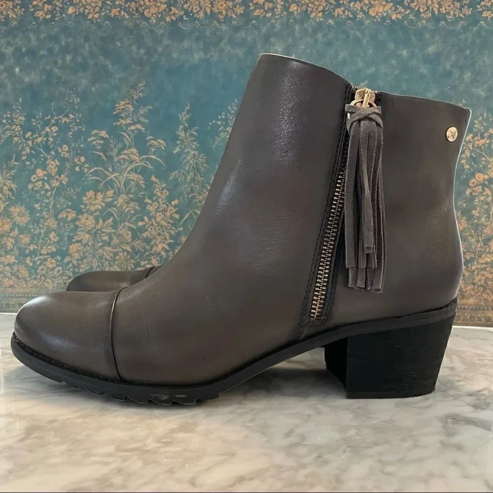 Pikolinos Andorra Leather Tassel Ankle Boo…